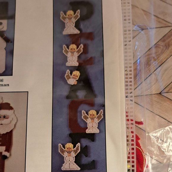 HERRSCHNERS plastic Canvas Kit Peace Angels - Picture 2 of 4